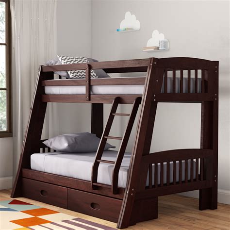 twin over twin bunk beds|wayfair bunk twin beds.